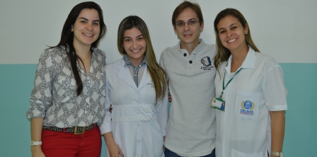 Renata Moreno Timbó Cassas (aprovada em Clínica Médica, no Hospital Carlos Macieira), Érica Fernanda Mesquita Galvez Valdez Nogueira (aprovada em Clínica Médica no Hospital Tarquínio Lopes Filho (Hospital Geral), Felipe Seabra Costa Cunha (Pediatria, Hospital Universitário Presidente Dutra) e aProfa. Me. Edna Coutinho da Silva
